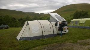 Drive away awning