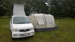 With awning